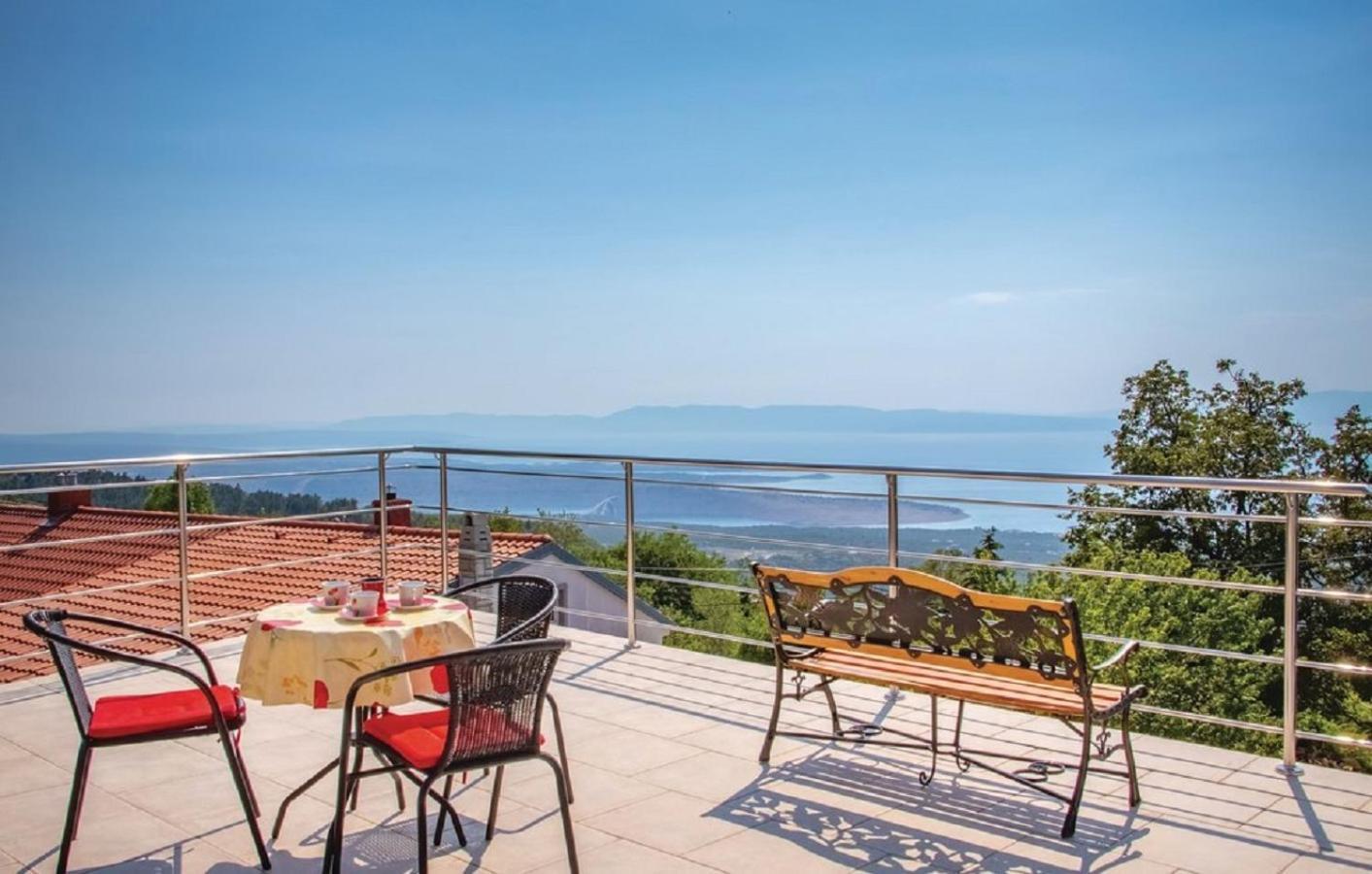 Apartment Jasna With Breathtaking Sea View, Terrace And Free Parking Hreljin Екстер'єр фото